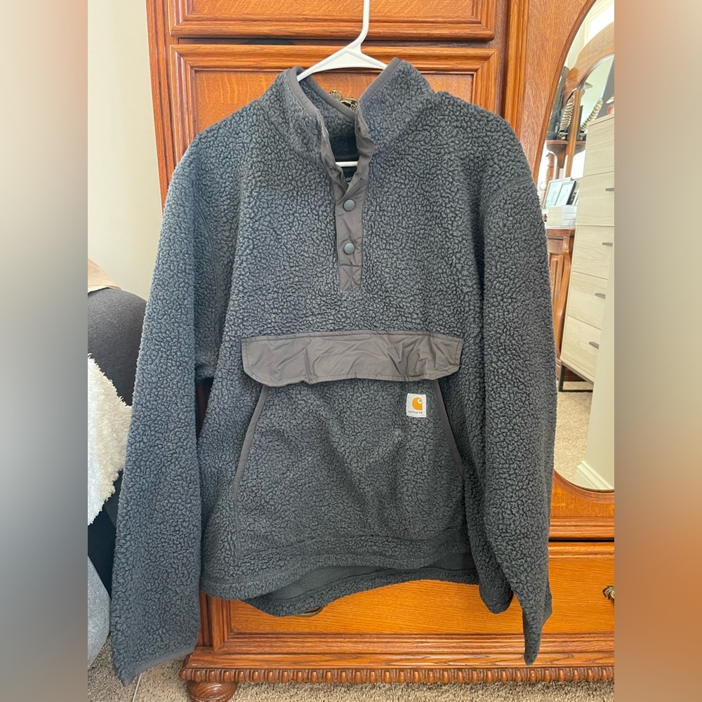 Men’s Large Carhartt fleece quarter button up